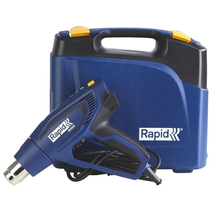 Rapid 5001352 R2000 Pistola Termica 2000 W Temperatura 60 600 °C Flusso Aria 250 500 l-min colore Nero