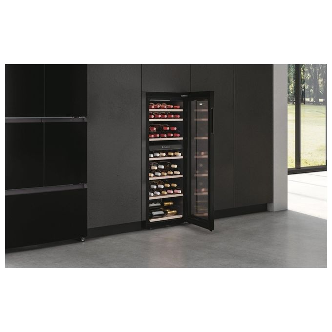Haier HWS77GDAU1 Wine Bank 50 Serie 7 Cantinetta Vino 77 Bottiglie 2 Zone WiFi Classe G 37 dB colore Nero