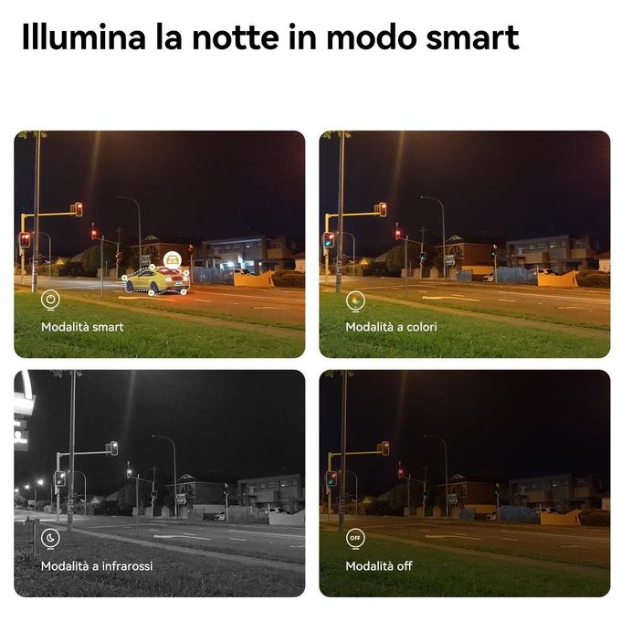 Imou IPC-S7XP-10M0WED Cruiser Dual Telecamera IP PTZ Esterno 10MP Doppio Obiettivo Wi-Fi 6 Visione Notturna IP66 colore Bianco