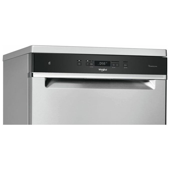 Whirlpool WFC3C26PFX Lavastoviglie Libera Installazione 14 coperti Classe E 6° SENSO NaturalDry 46 dB 8 programmi (85x60x59 cm) colore Inox