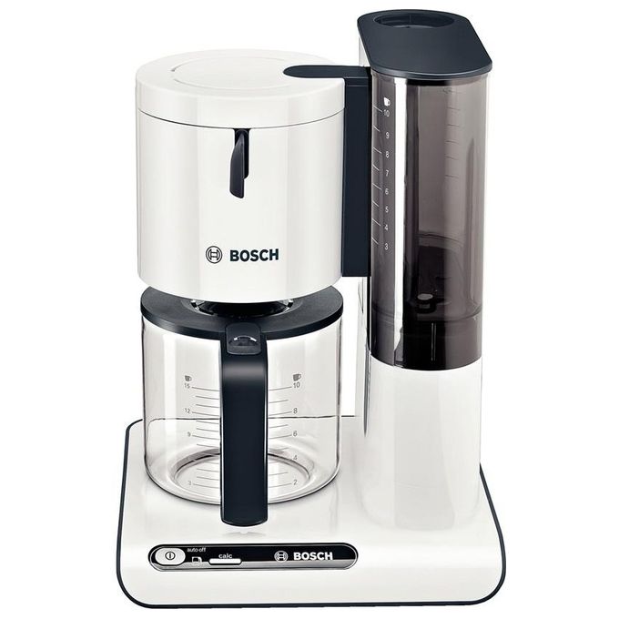 Bosch TKA 8011 Styline Macchina da Caffe' 10 tazze colore Bianco-Antracite 1160W