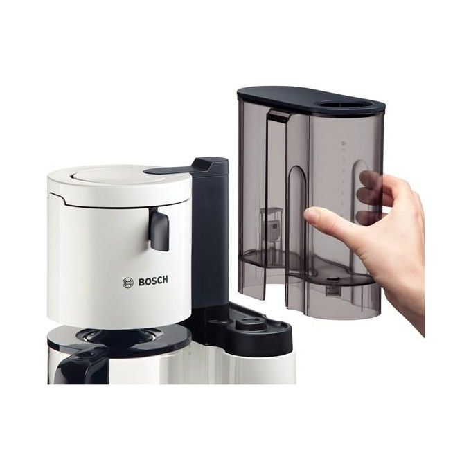 Bosch TKA 8011 Styline Macchina da Caffe' 10 tazze colore Bianco-Antracite 1160W