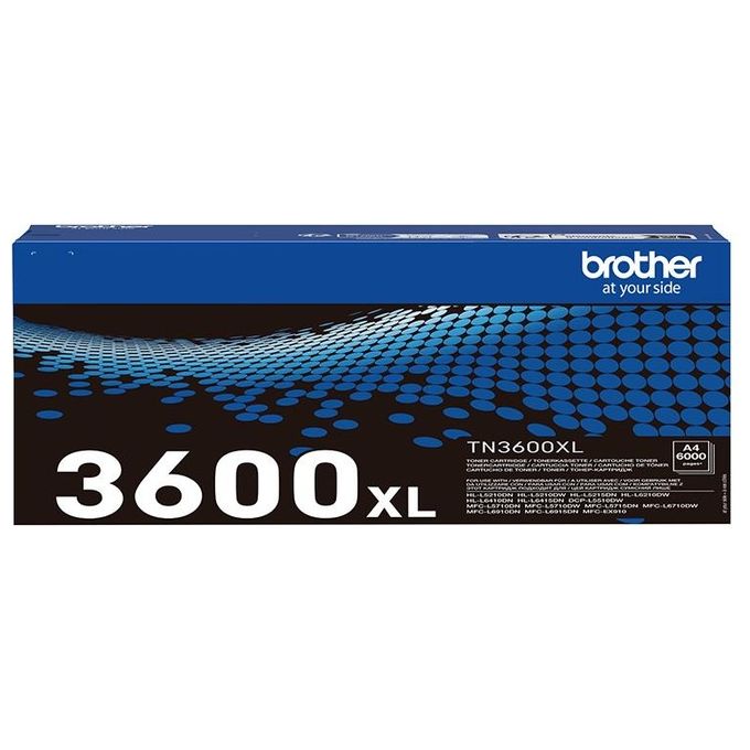 Brother TN-3600XL Toner Originale Alta Capacita' XL 6000 pagine per HL-L5210DW HL-L6210DW colore Nero