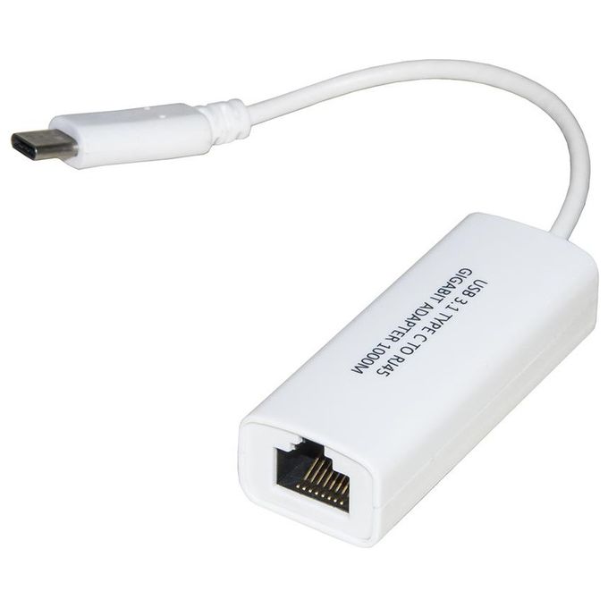 Link Adattatore Usb Tipo C Maschio a Connettore Rj45 Femmina per Reti Gigabit 10-100-1000