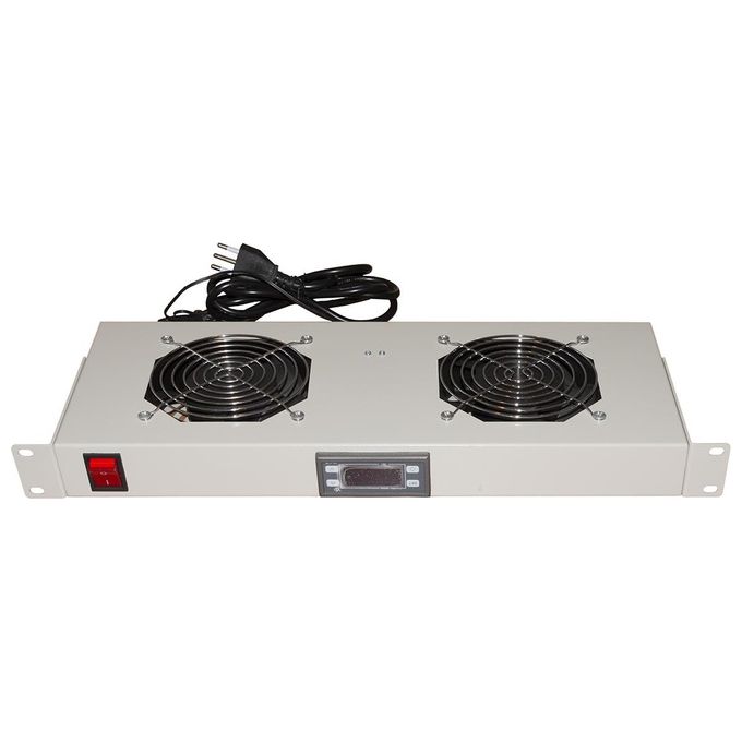 Link Modulo 2 Ventole Raffreddamento con Display Grigio