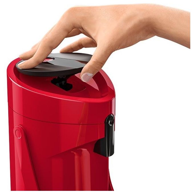 EMSA 515708 Ponza Thermos per bevande 1,9 L con pompa Comfort Press colore Rosso