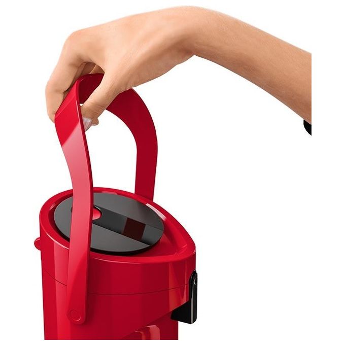 EMSA 515708 Ponza Thermos per bevande 1,9 L con pompa Comfort Press colore Rosso