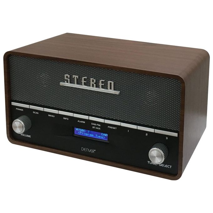 Denver DAB-36 Radio Digitale Portatile DAB+ FM Bluetooth 10 W Display LCD Ingresso AUX colore Nero