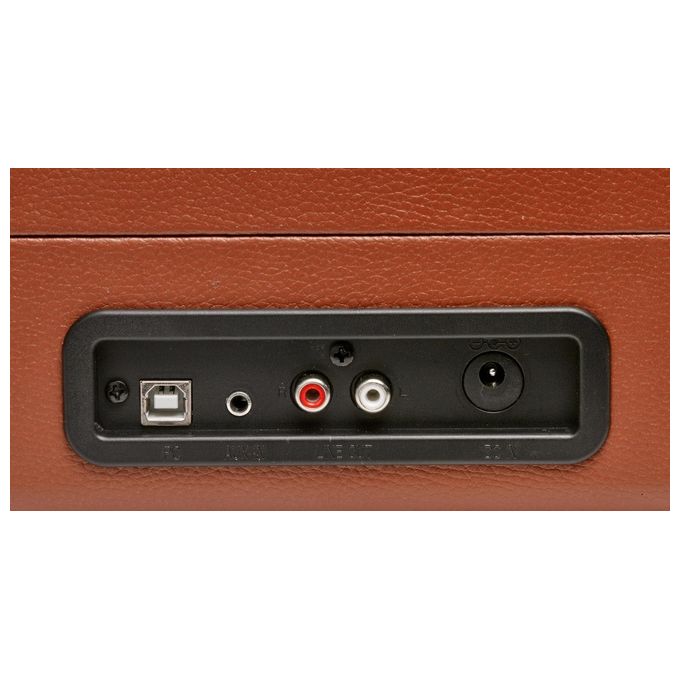 Denver BEL5706751027680 VPL-120 Giradischi 3 Velocita' 33 1-3 45 78 rpm Altoparlanti Integrati 2 x 1 W Uscita USB Phono Aux colore Marrone