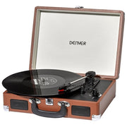Denver BEL5706751027680 VPL-120 Giradischi 3 Velocita' 33 1-3 45 78 rpm Altoparlanti Integrati 2 x 1 W Uscita USB Phono Aux colore Marrone