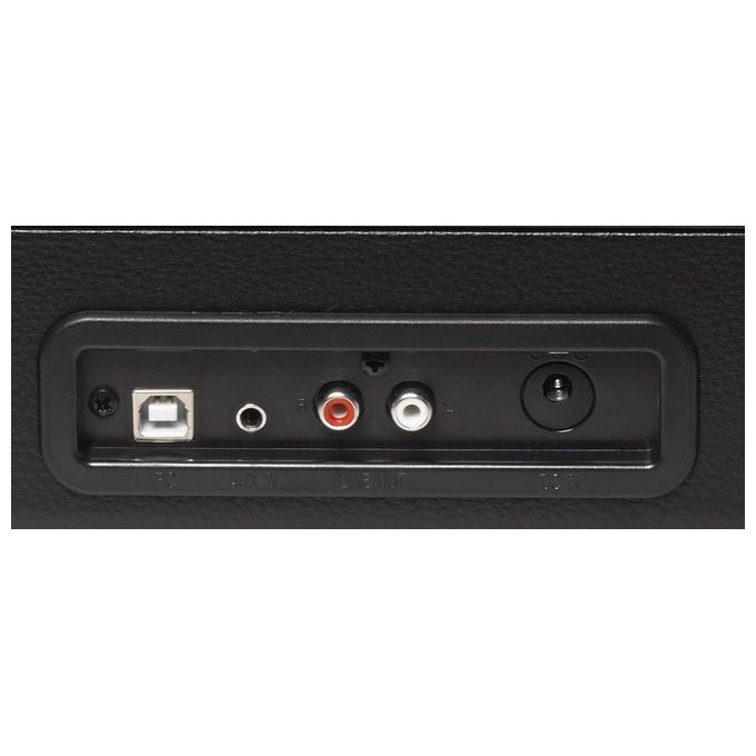 Denver BEL5706751028649 Giradischi USB con Altoparlanti Integrati 33 1-3 45 78 rpm Uscita Phono Design Valigetta colore Nero