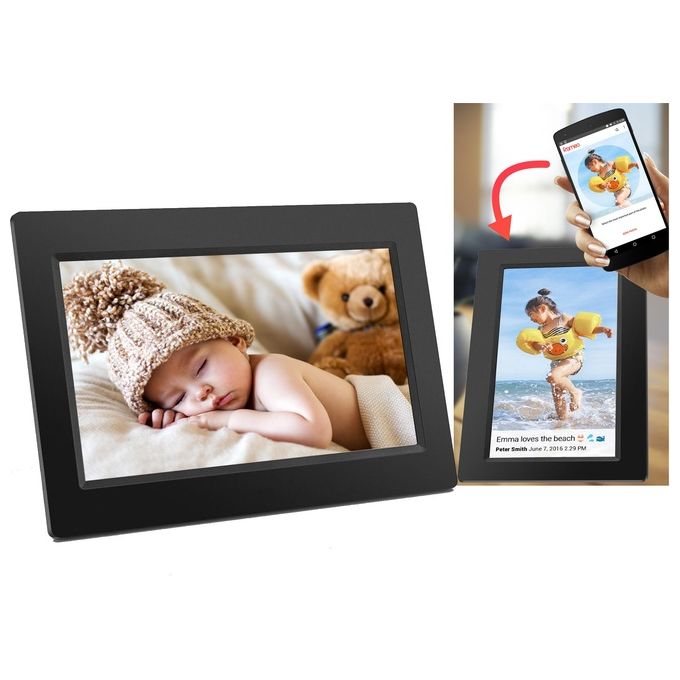 Denver PFF-1015B Cornice Digitale WiFi Schermo Touch IPS 10.1'' Risoluzione 1280x800 Memoria 16 GB Slot microSD colore Nero