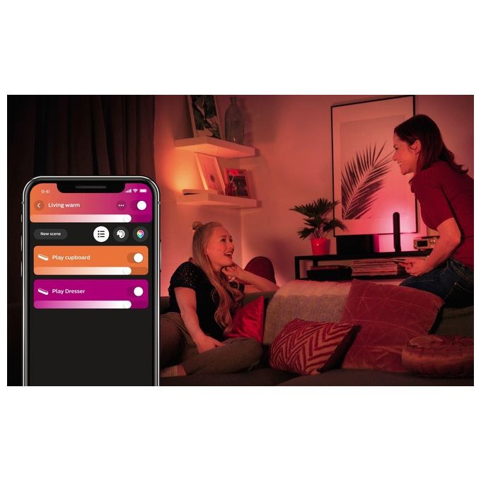 Philips Hue Play Lampada Led Connessa Nero 1 Pezzo