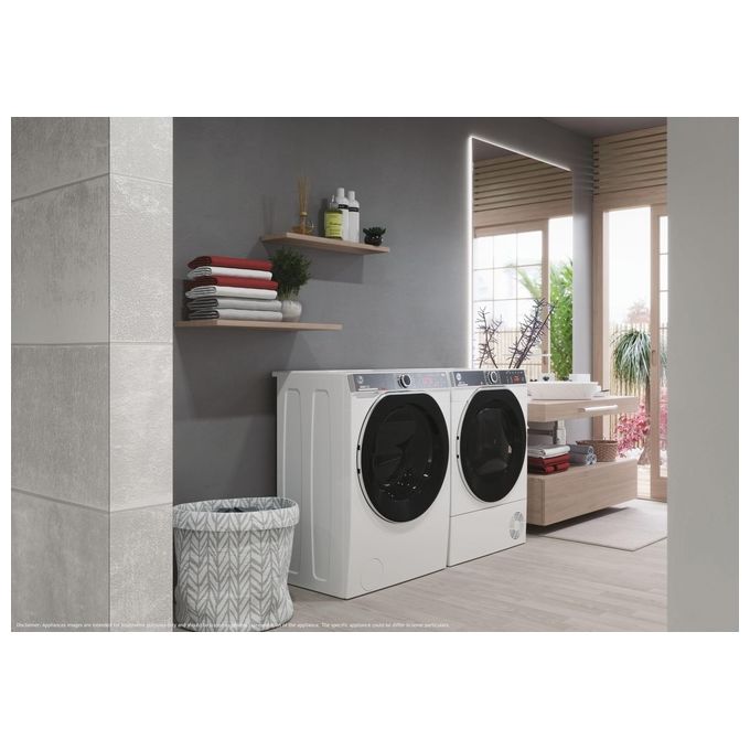 Hoover NR4 H7A2TCBEX-S H-DRY 500 Asciugatrice Pompa di Calore 7 Kg Classe A++ Slim Wi-Fi Bluetooth (85 x 59,6 x 47,7 cm) colore Bianco