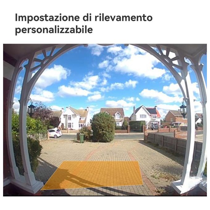 Imou DB-2SP-3T0W-DS2S Doorbell 2S Kit Videocitofono Wi-Fi 2K 3MP Batteria 5000 mAh Visione Notturna IR colore Nero