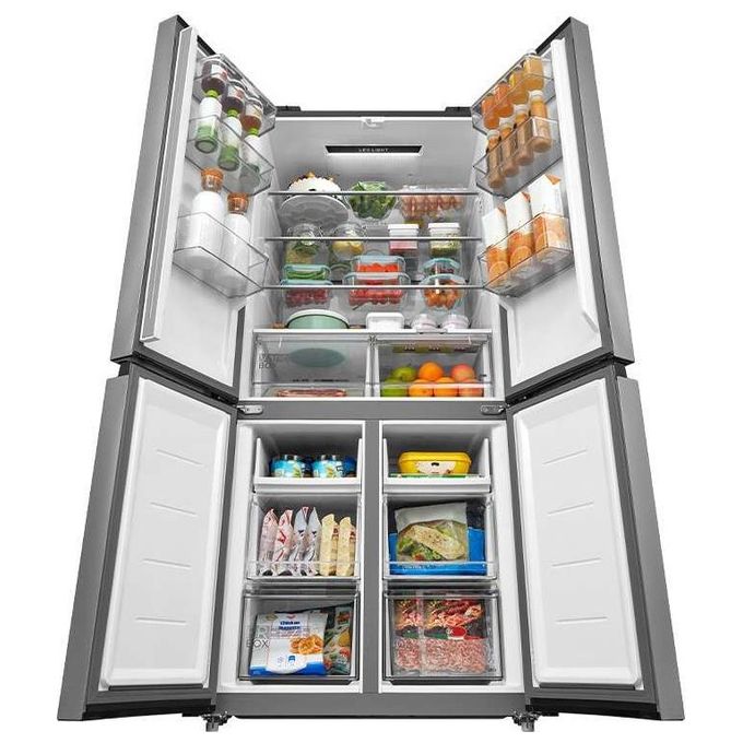 Midea MDRM691FIE46 Frigorifero Americano 4 Porte 515 L 189,8 cm Classe E 35 dB Total No Frost Inverter colore Inox