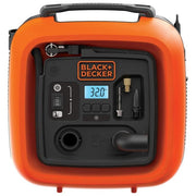 Black+Decker Compressore Portatile 12V 11 Bar Max con Display Digitale e Accessori per Gonfiaggio