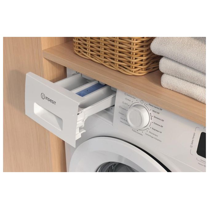 Indesit IM 760 My Time It Lavatrice a carica frontale Slim 7Kg 1000 giri Classe A 600x496x845 Bianco