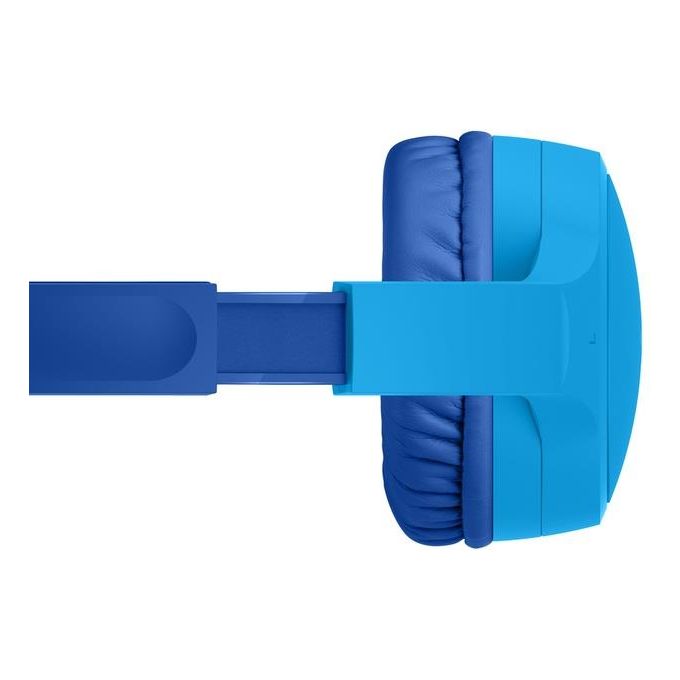 Belkin AUD002btBLV3 SoundForm Mini Cuffie wireless per bambini 30 ore di riproduzione Bluetooth 5.3 limite volume 85 dB microfono colore Blu