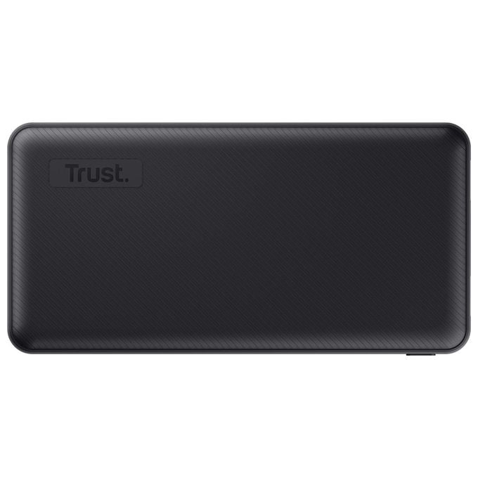 Trust 24676 Primo Power Bank 20000 mAh 3 Porte USB Ricarica Rapida 15W colore Nero