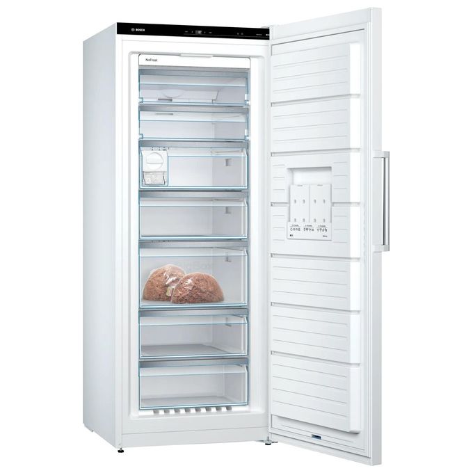 Bosch GSN54AWDV Serie 6 Congelatore Verticale 328 L 176 cm Classe D 38 dB No Frost VarioZone colore Bianco