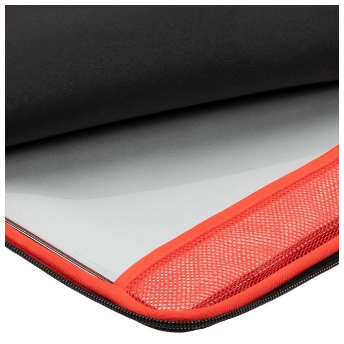 Rivacase Custodia Antishock per Laptop 13.3''-14'' Zip Verticale Nero