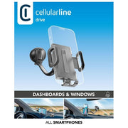 Cellular Line Hug Flexi Universal Supporto smartphone da auto con fissaggio a ventosa