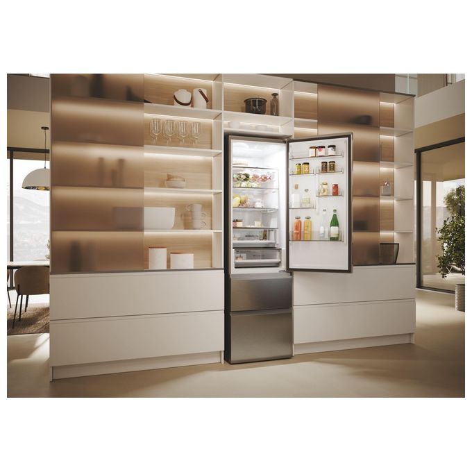 Haier HTW5620DNMG 3D 60 Serie 5 Frigorifero Combinato 414 L 205 cm Classe D 35 dB No Frost Wi-Fi colore Argento