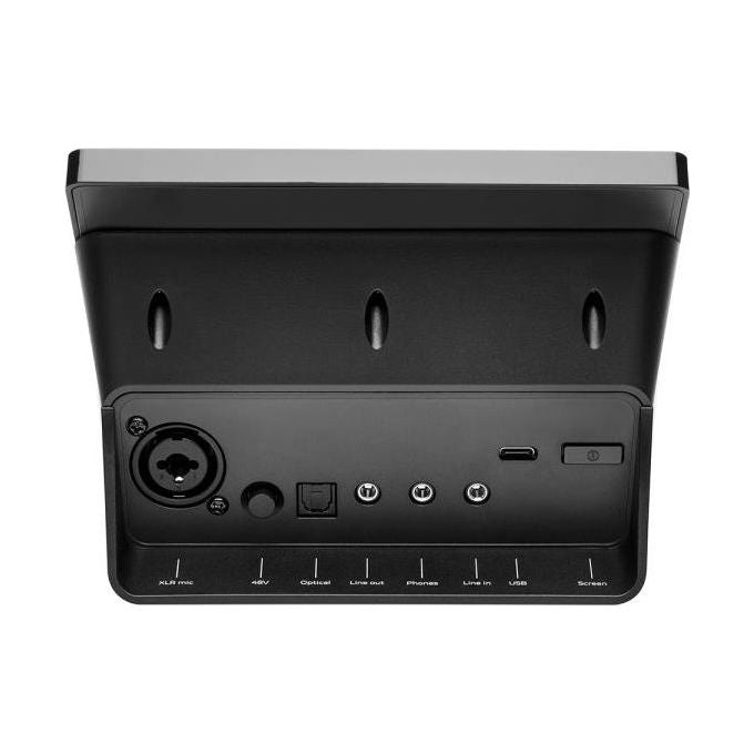 Hercules 4780934 Stream 200 XLR Mixer Controller Audio per Streaming 9 Pulsanti Ingresso XLR Preamplificato USB-C colore Nero