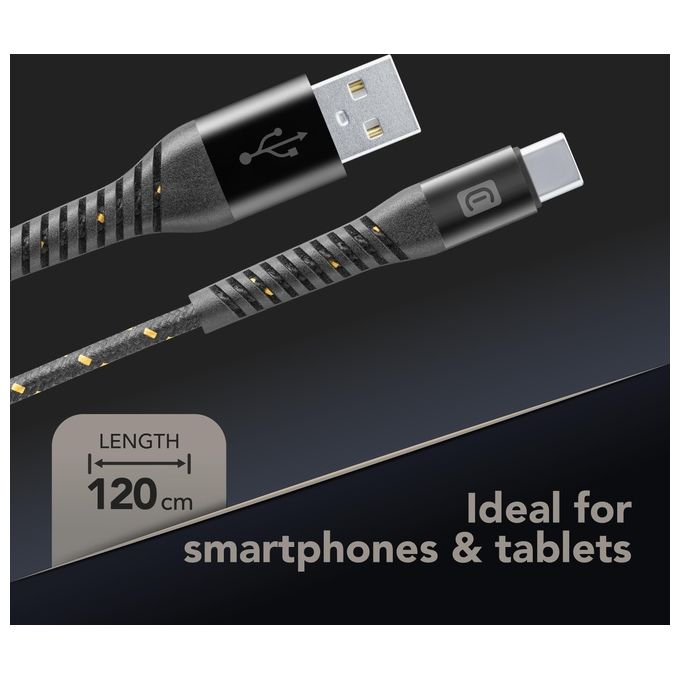 Cellular Line Extreme Cavo Usb-C a Usb-C Ultra Resistente Nero