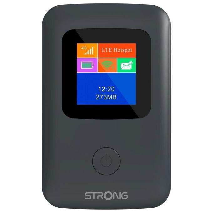 Strong 4GMIFI150D Router 4G LTE Portatile Hotspot Wi-Fi 150 Mbit-s Display Batteria 2100 mAh colore Nero