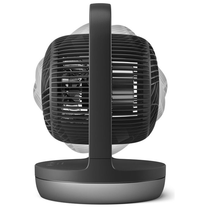 Philips CX3050-01 Serie 3000 Ventilatore da Tavolo 22 cm 738 m³-h 3 Velocita' Oscillante 80° Timer 12h 23 dB colore Grafite