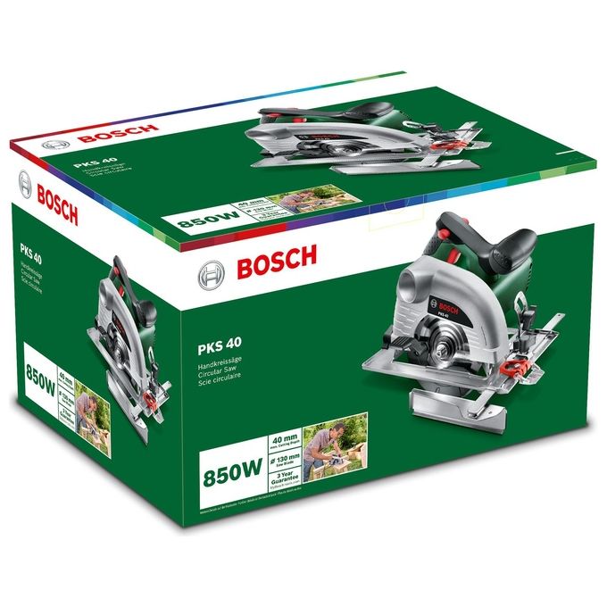Bosch Sega Circolare 850W Con Sistema Cutcontrol Pks40