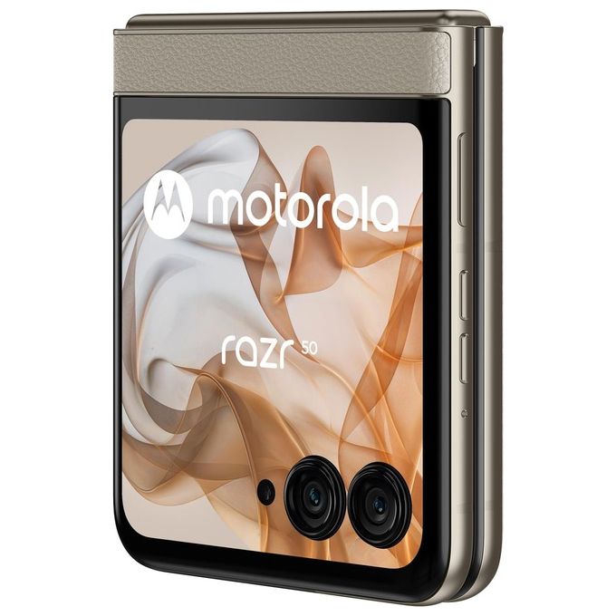 Motorola, Razr 50, Smartphone Pieghevole, 256 GB, 8 GB RAM, 6.9'', Doppia SIM, 5G, Sabbia