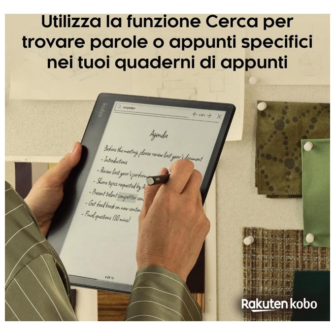 Kobo N605-KU-BK-K-BU Elipsa 2E eReader Touch 10,3'' E Ink 32 GB Wi-Fi Bluetooth Stylus 2 inclusa colore Nero