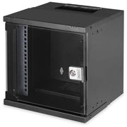 Digitus DN-49101 SOHO Pro Armadio Rack a Parete 10'' 6U 316x300 mm capacita' 30 Kg porta in vetro IP20 colore Nero