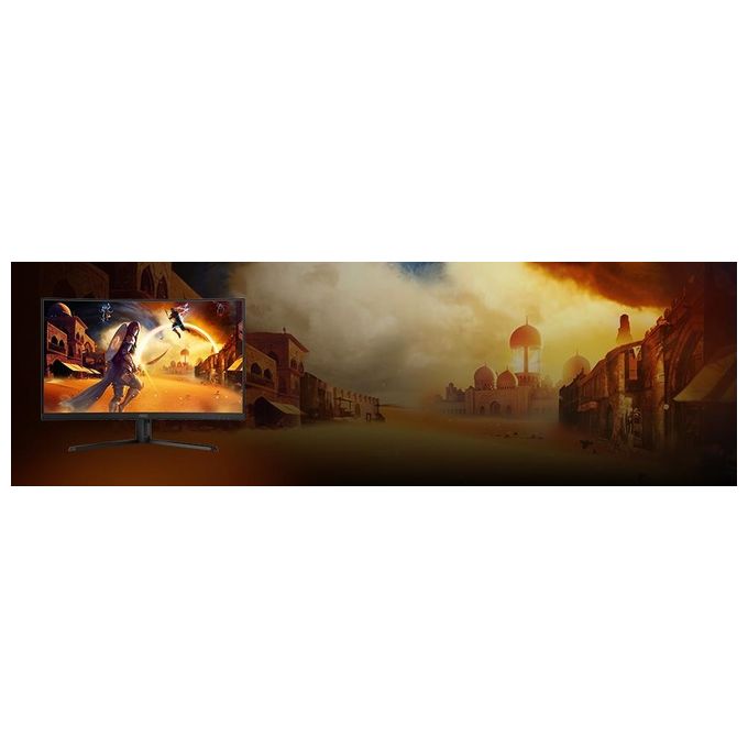 AOC CQ32G4VEAD G4 Monitor PC 31.5'' QHD 2560x1440 180Hz Fast VA HDR10 colore Nero Grigio