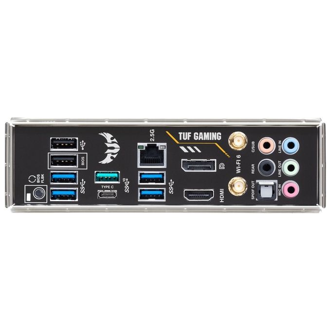 Asus TUF-GAMING-B550-PLUS-WIFI-II Scheda Madre ATX AMD B550 Socket AM4 DDR4 Wi-Fi 6 Bluetooth 5.2 2.5G LAN PCIe 4.0 2xM.2 6xSATA colore Nero