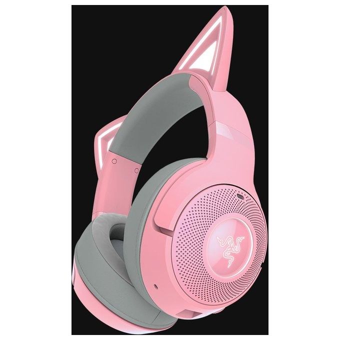Razer RZ04-04860100-R3M1 Kraken Kitty V2 Auricolare Bluetooth 5.2 Gaming con Driver TriForce 40 mm e Illuminazione RGB Razer Chroma colore Rosa