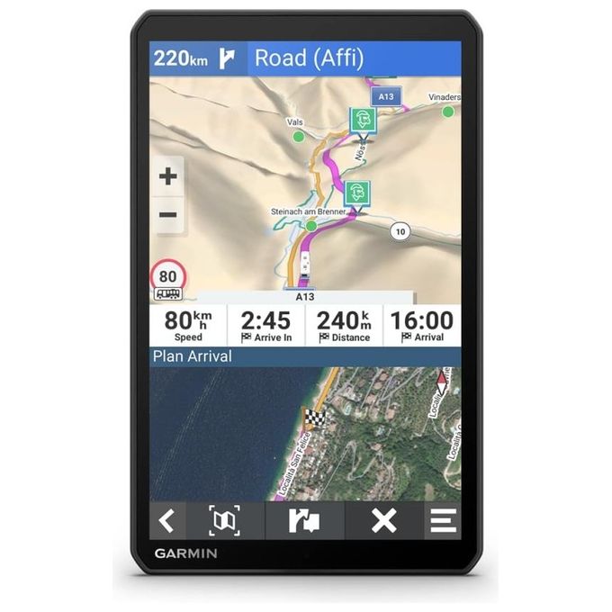 Garmin 010-02748-10 Camper 895 MT-D Navigatore Satellitare per Camper Display Touch 8 Pollici Mappe Europa e Sud Africa Wi-Fi Bluetooth colore Nero