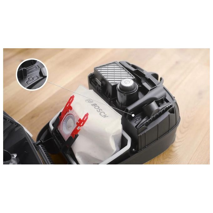 Bosch BGB41PET1 Serie 4 Aspirapolvere a Traino con Sacco 4 L 700 W Filtro HEPA 75 dB colore Rosso