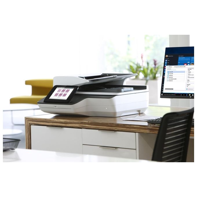 HP Scanjet Enterprise Flow N9120 fn2 600x600 Dpi Flatbed and ADF Scanner Nero-Bianco A3