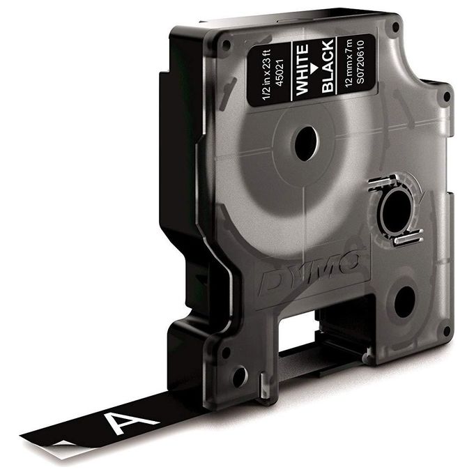 Dymo Nastro D1 12mmx7m Bia Nero