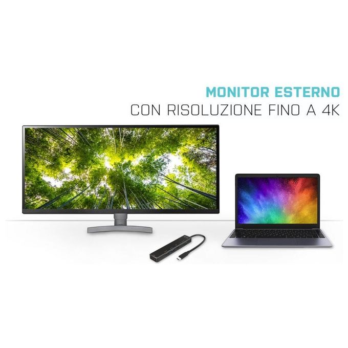 I-tec C31TRAVELEASYDOCKPD USB-C Travel Easy Dock 4K HDMI Power Delivery 60 W 1x USB 3.2 1x USB 2.0 SD microSD colore Nero