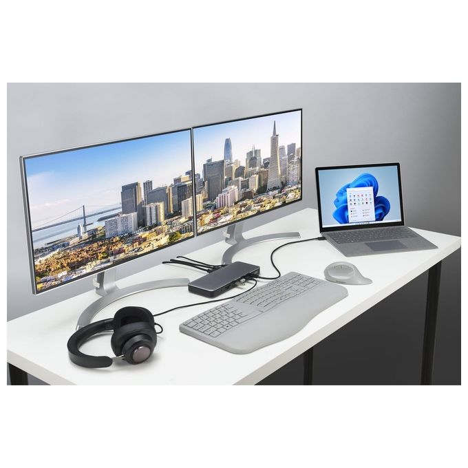Kensington K34110EU SD5760T Docking station Thunderbolt 4 con Power Delivery fino a 96 W 13 porte 2 HDMI 40 Gbit-s colore Nero