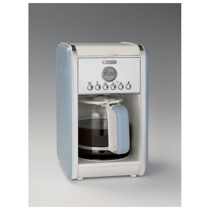 Ariete Macchina Caffe Americano 12 Tazze Caraffa in Vetro 2000W Celeste