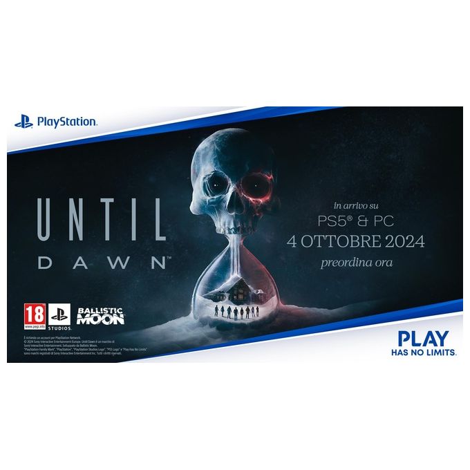 Sony 1000044310 Until Dawn Standard Videogioco Horror per PlayStation 5 Lingua Italiana colore Nero