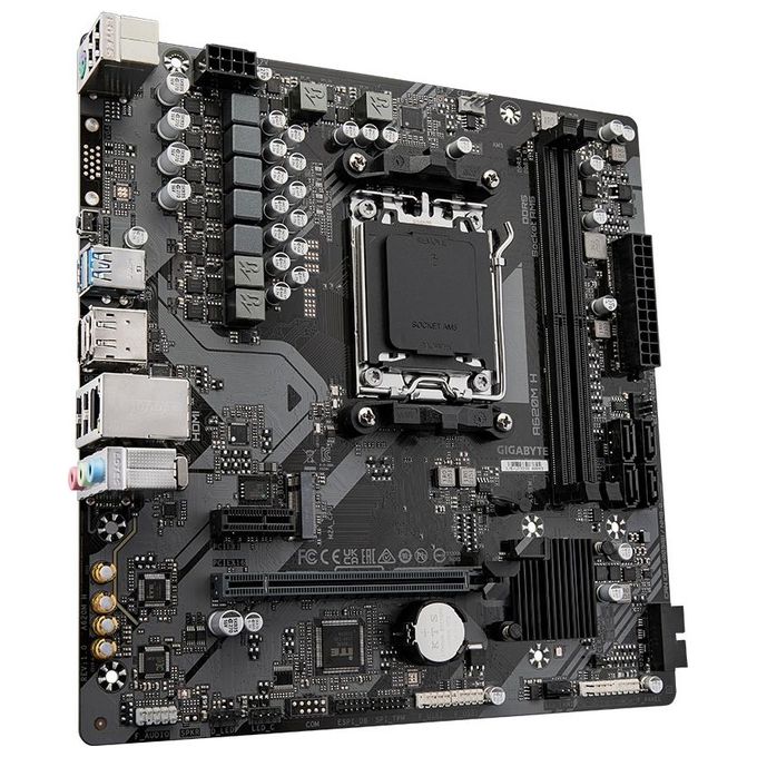 GIGABYTE A620M H Scheda madre A620M H Socket AM5 DDR5 96 GB M.2 HDMI 2.1 DisplayPort 1.4 USB 3.2 colore Marrone