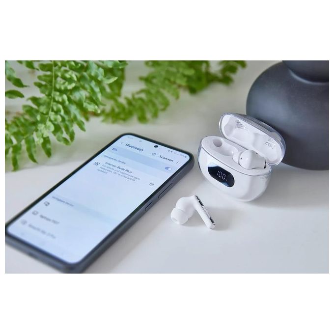 Intenso T312AE Buds Plus Auricolari TWS In-ear ANC ENC Bluetooth 5.4 autonomia 25h colore Bianco