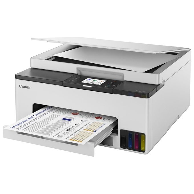 Canon GX1050 MAXIFY Stampante Multifunzione Inkjet A4 600x1200 DPI Wi-Fi Ethernet Display Touch 2.7'' colore Nero Bianco